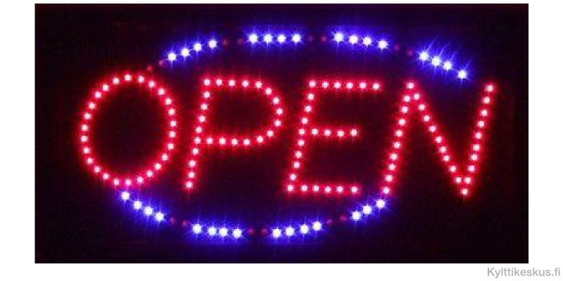 Led-skylt "OPEN"