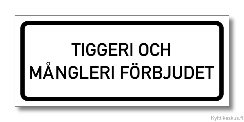 På svenska: Tiggeri och mångleri förbjudet