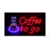 Led-skylt "Coffee to go"